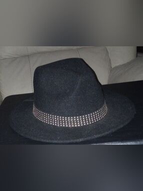 Black Studded Hat